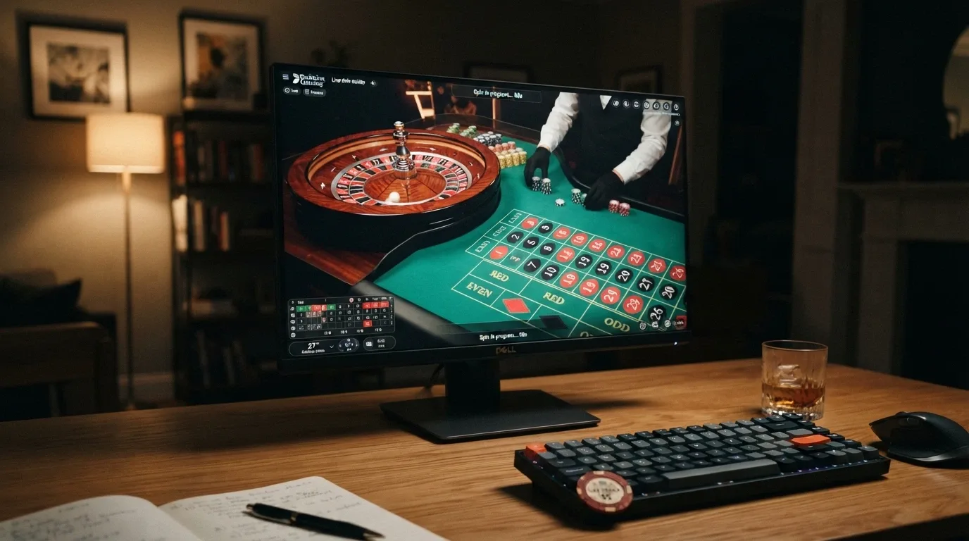 Tavolo di roulette live con croupier e interfaccia italiana su schermo desktop